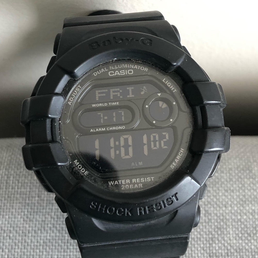 Matte Black Baby G Shock Watch